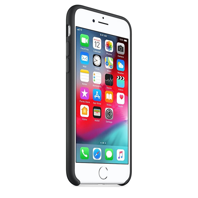 Apple Silikon iPhone  SE / 8 / 7 Kılıfı (Siyah) MQGK2ZM/A