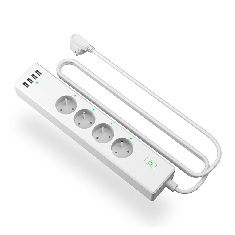 Meross Akıllı Çoklu Priz 4 Güç 4 USB 6973696564467