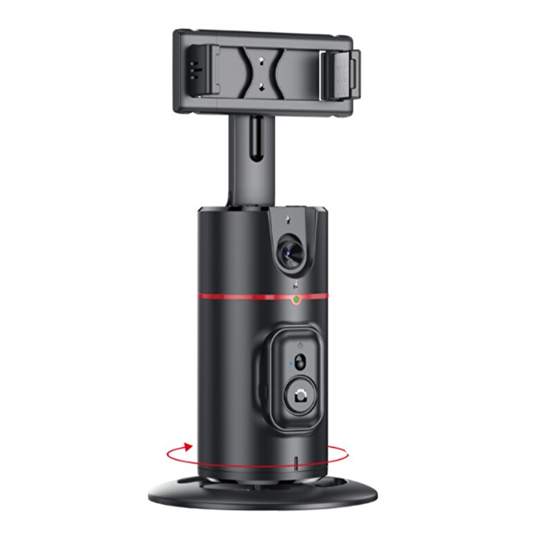 Yesido 360 Derece Yapay Zeka Yüz Takipli Tripodlu Selfie Çubuğu - Siyah 6942314400340