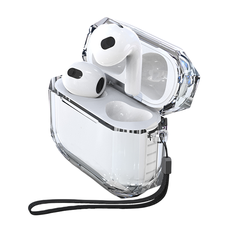 Piili Airpods Pro 2 Fit Strap Kılıf - Beyaz 6944629151177