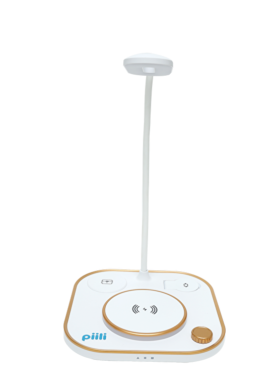 Piili 4 in 1 Led Işıklı Manyetik Şarj Cihazı-Beyaz 6944629151399