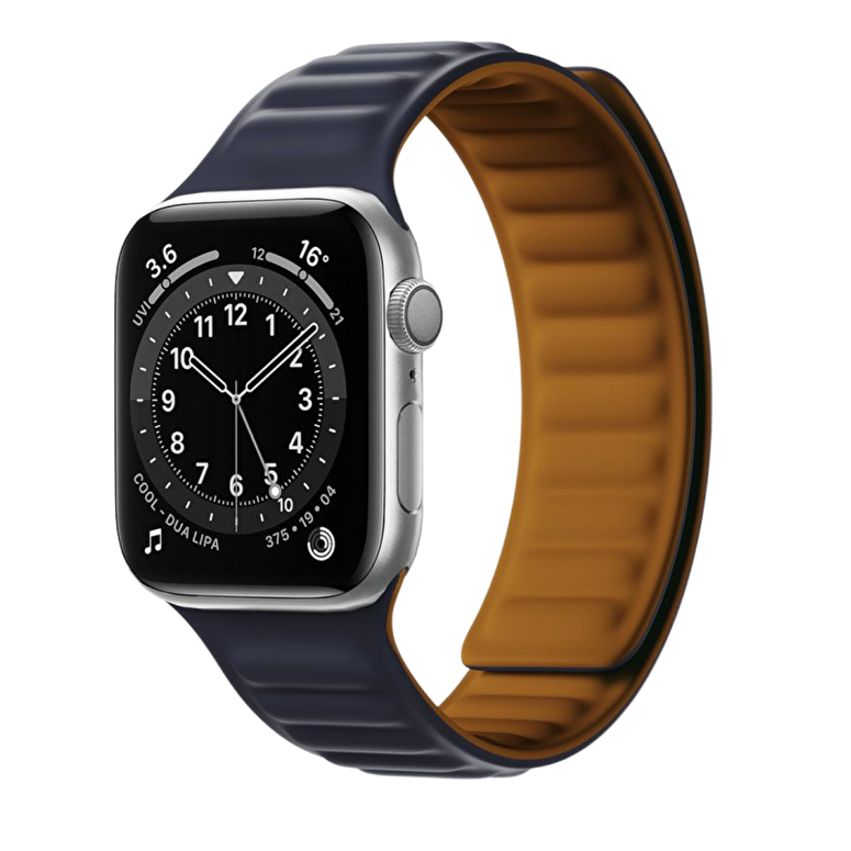 Piili Apple Watch 38-40-41 mm Silikon Kayış Lacivert 6944629154697