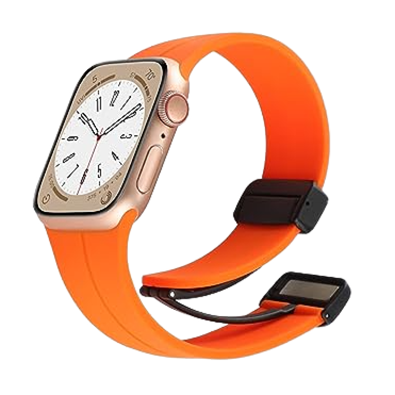 Piili Watch 42-44-45-49 mm Rubber Kayış - Turuncu 6944629155014