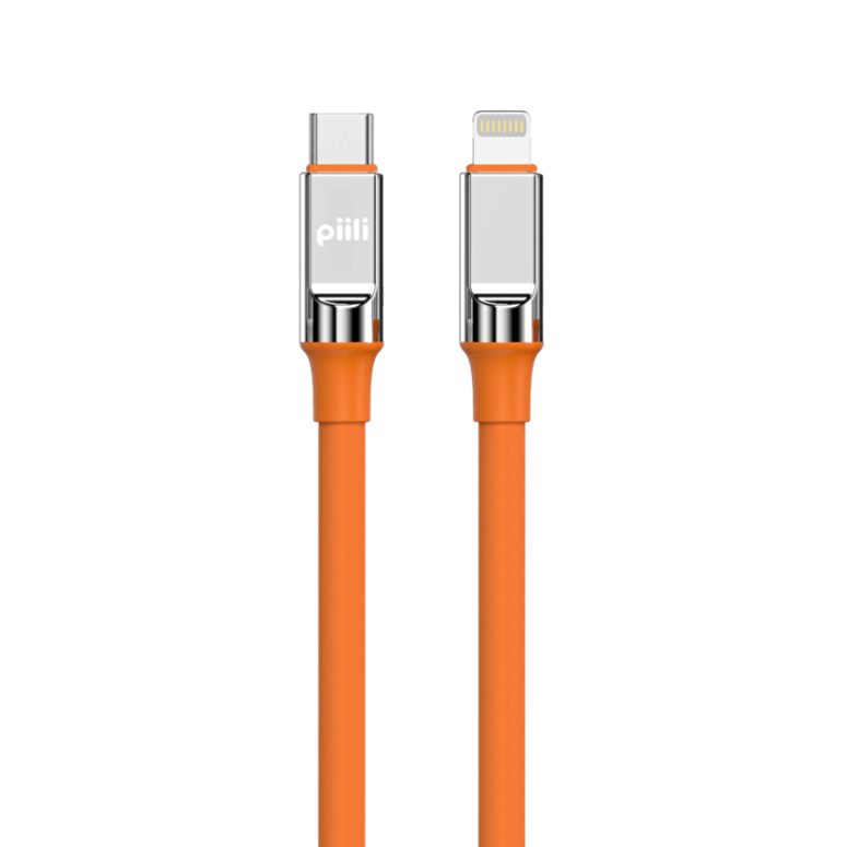 Piili Type-C to Lightning Kablo 1m. - Turuncu 6944629159197