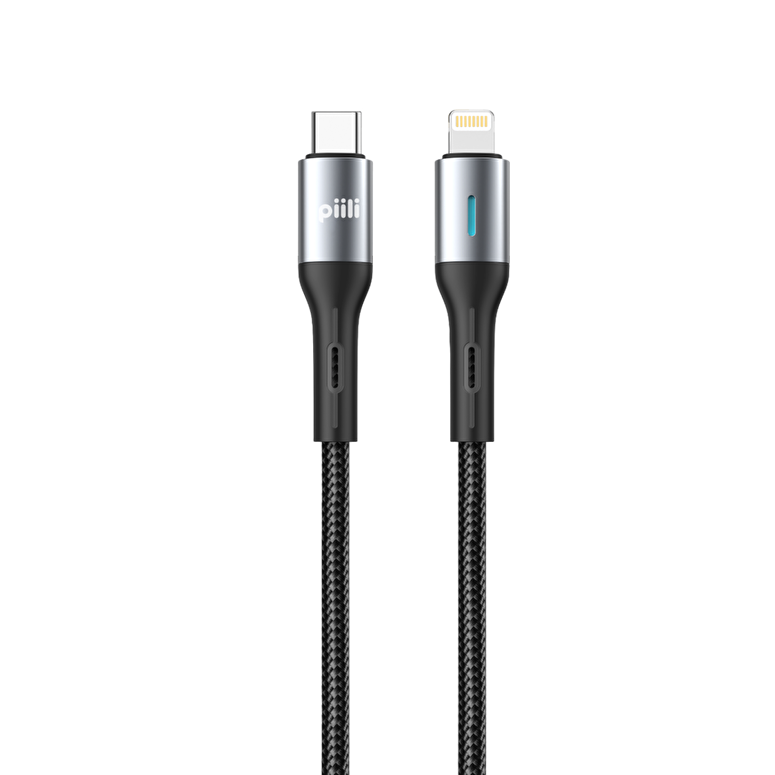 Piili Type-C to Lightning Cable 1m. - Siyah 6944629159272