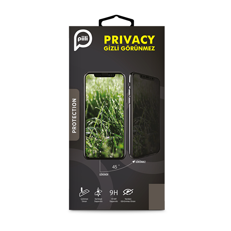 Piili iPhone 15 Plus Privacy Ekran Koruyucu 6944629161855
