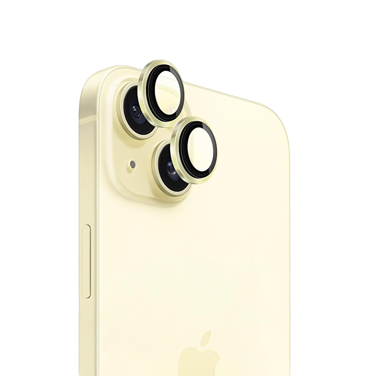Piili iPhone 15 / Plus HD Lens - Sarı 6944629162272