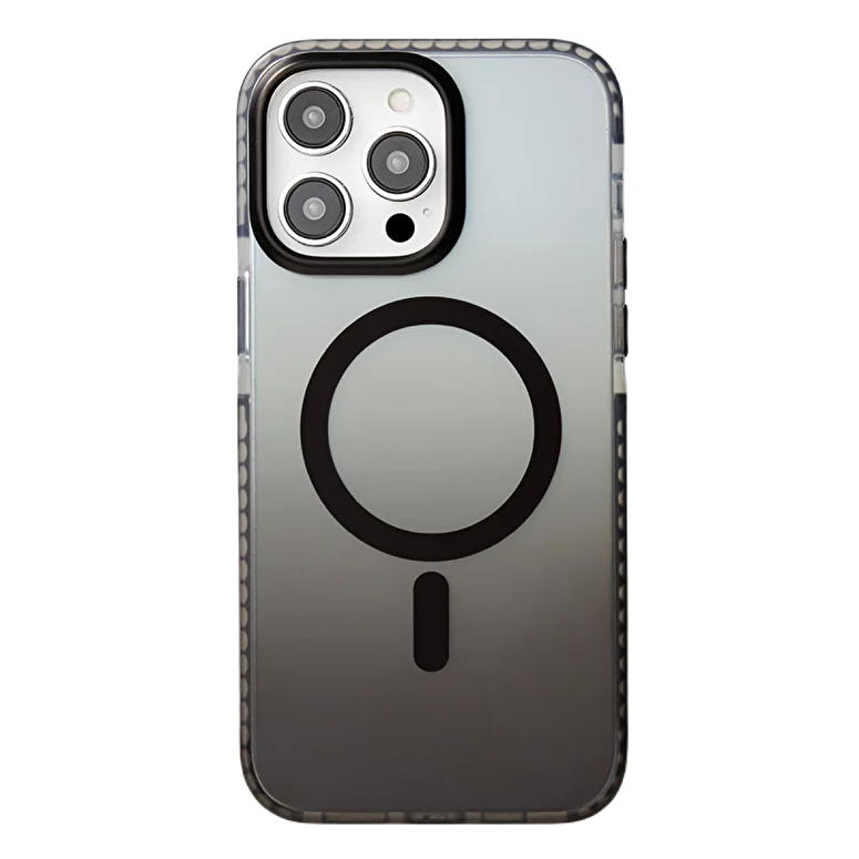 Piili iPhone 15 Gradient MagSafe Kılıf - Siyah 6944629165297