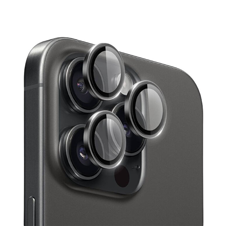 Piili iPhone 16 Pro/16 Pro Max Safir Lens Koruyucu 6944629185790