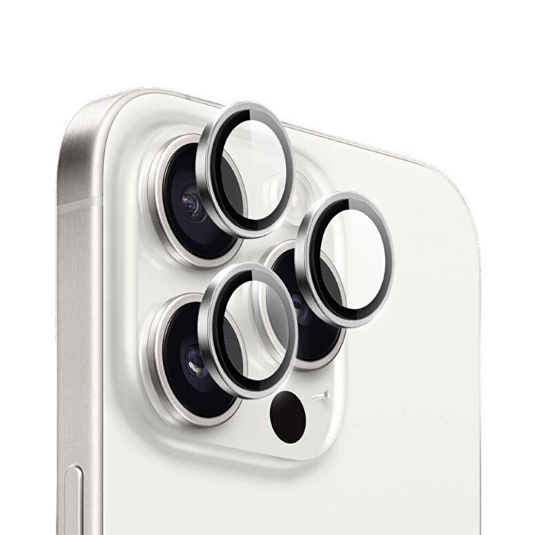 Piili iPhone 16 Pro/16 Pro Max Safir Lens Koruyucu 6944629185813
