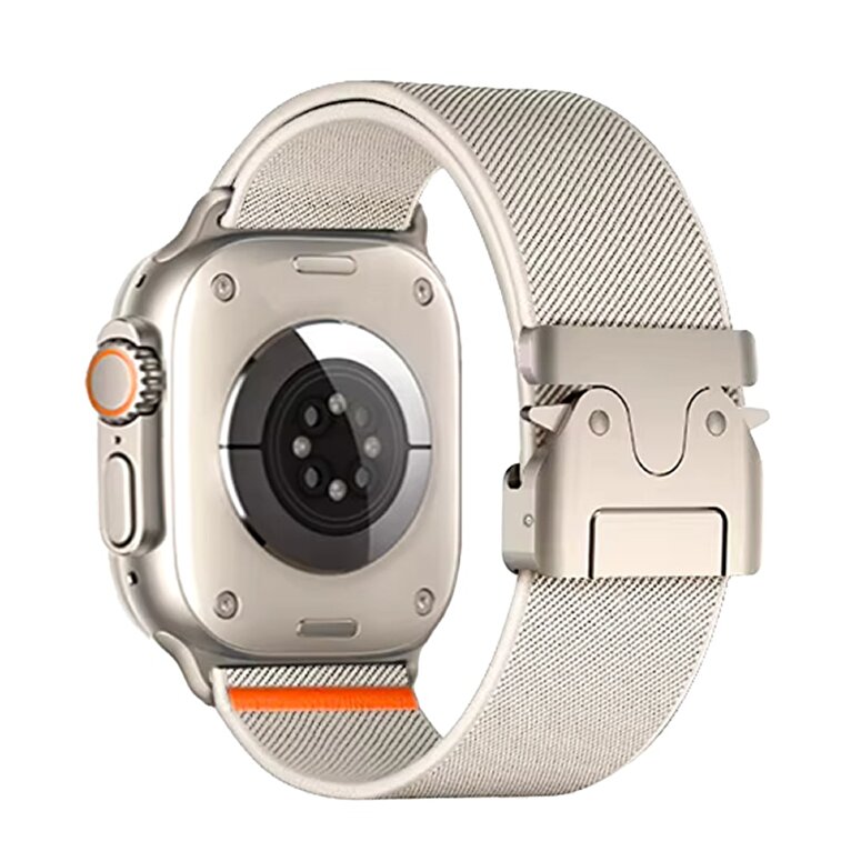 Piili Watch 42-44-45-46-49mm SteelMesh Kayış Beyaz 6944629188173