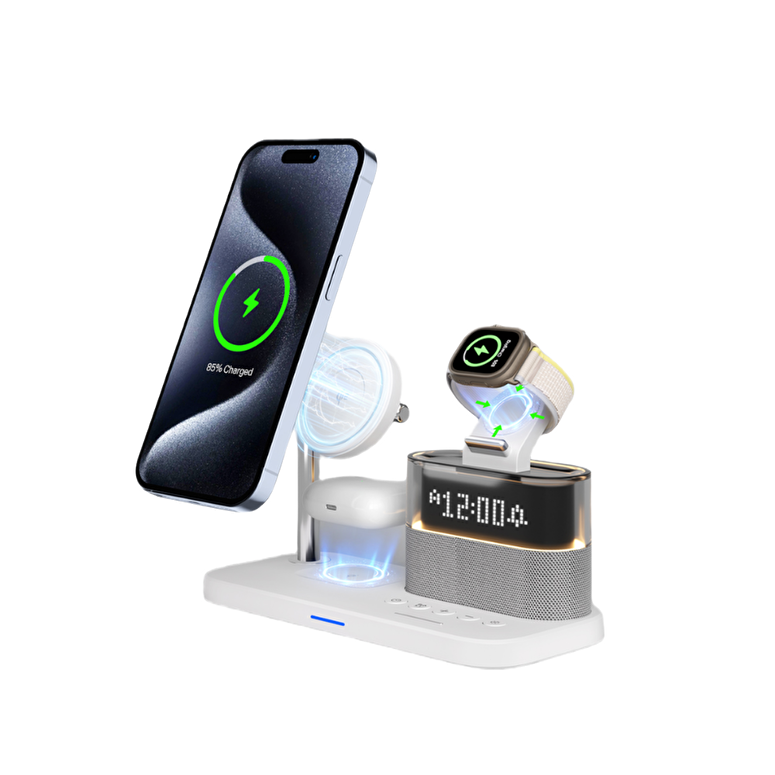 Piili 20W qi2 3 İn 1 Wi-Fi Şarj İstasyonu - Beyaz 6944629189057