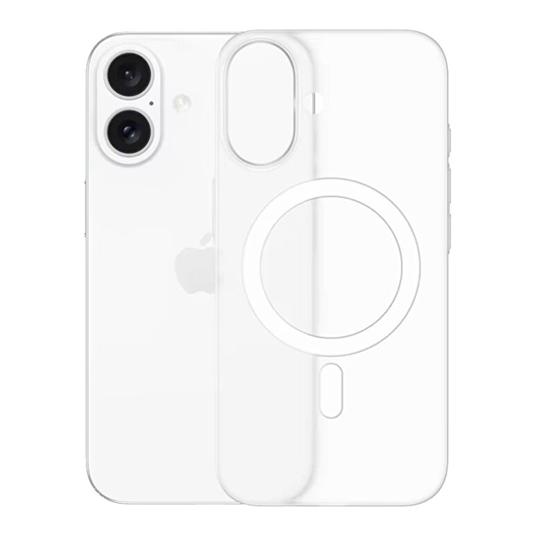 Piili iPhone 16 İnce Kılıf Magsafe 0,4mm Mat Siyah 6944629190459