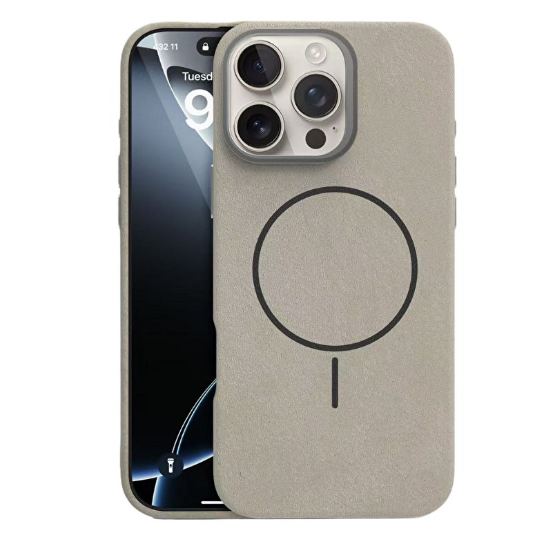 Piili iPhone 16 Soft Aura Magsafe Kılıf Titanyum 6944629194037