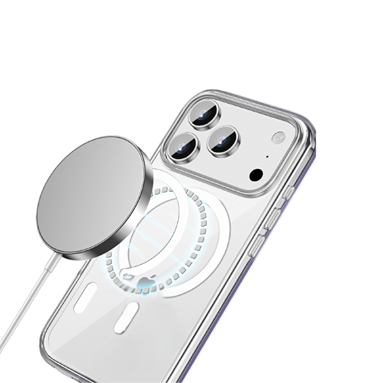 Piili iPhone 17 Pro Max Magsafe Crystal Clear Şeff 6944629197854