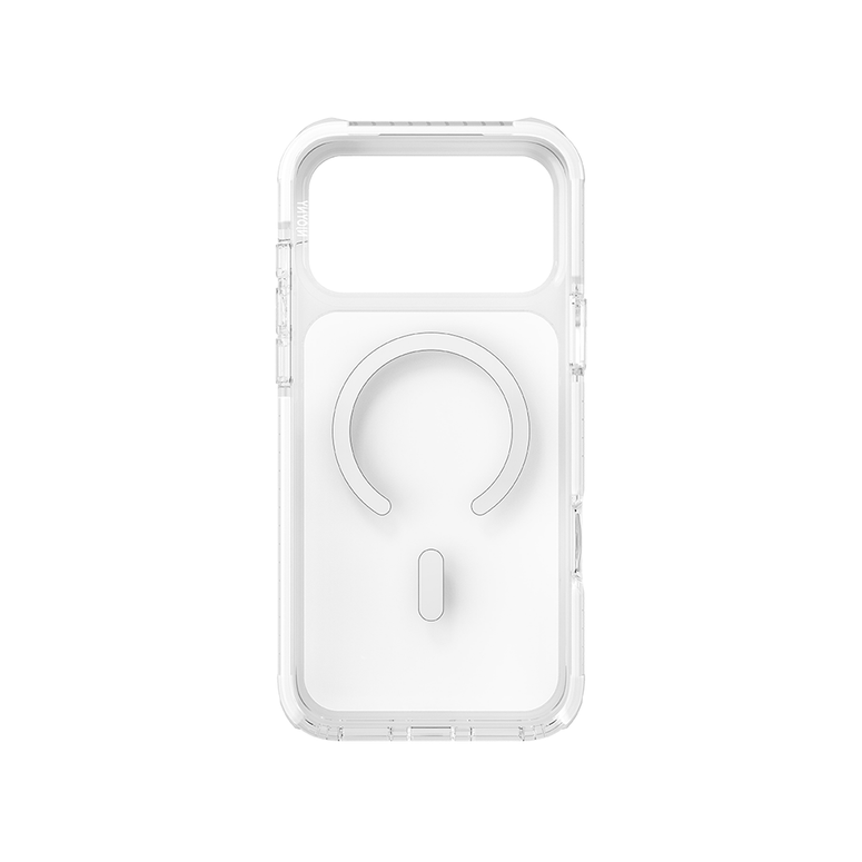 Njoyny Combat 3 Katmanlı iPhone 18 Pro MagSafe Kılıf - Beyaz 6944629213677