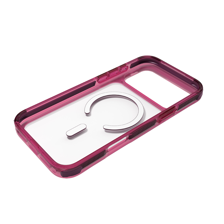 Njoyny Combat 3 Katmanlı iPhone 18 Pro MagSafe Kılıf - Bordo 6944629213752