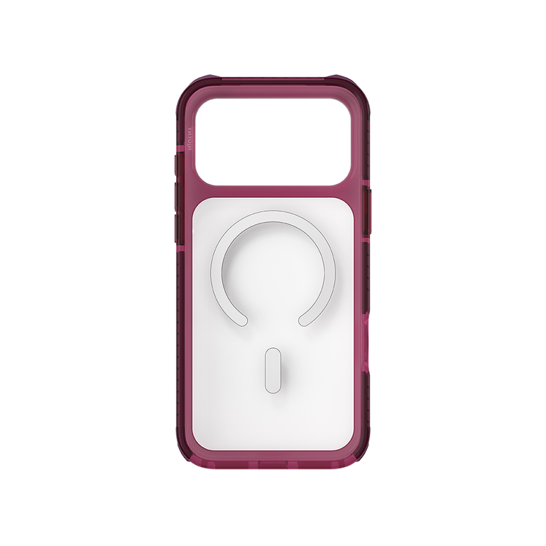 Njoyny Combat 3 Katmanlı iPhone 18 Pro MagSafe Kılıf - Bordo 6944629213752
