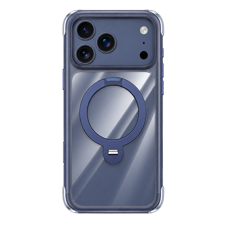 Njoyny Air Pro 2 Stand iPhone 18 Pro Max MagSafe Standlı Kılıf - Mavi 6944629213813