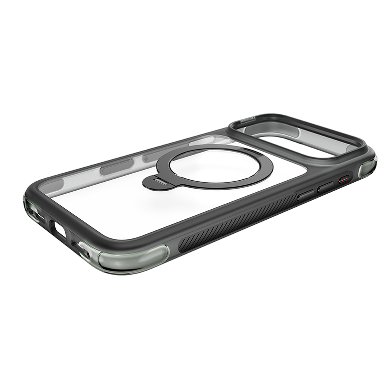 Njoyny Air Pro 2 Stand iPhone 18 Pro MagSafe Standlı Kılıf - Siyah 6944629213837