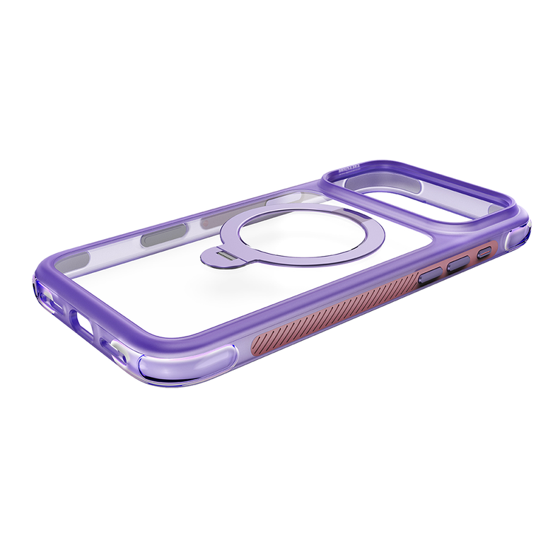 Njoyny Air Pro 2 Stand iPhone 18 Pro Max MagSafe Standlı Kılıf - Mor 6944629213974