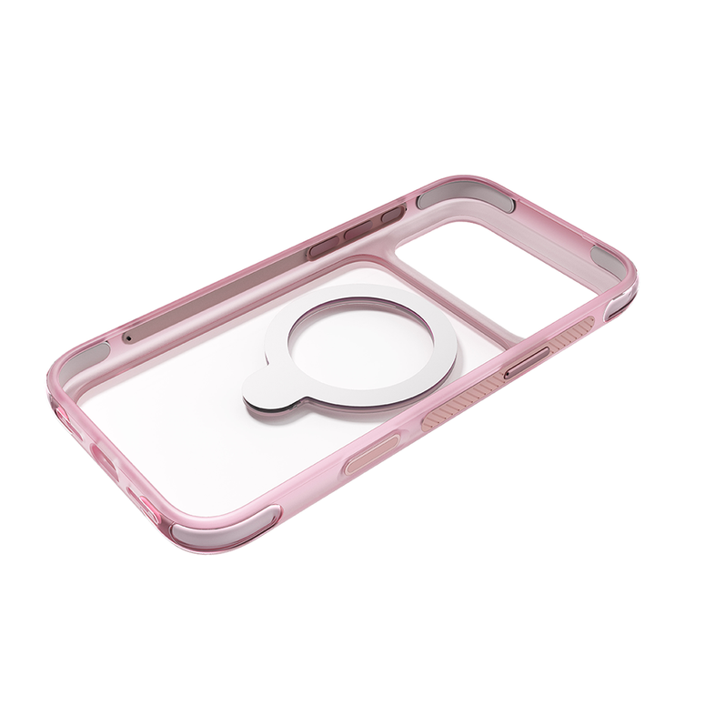 Njoyny Air Pro 2 Stand iPhone 18 Pro Max MagSafe Standlı Kılıf - Pembe 6944629214056