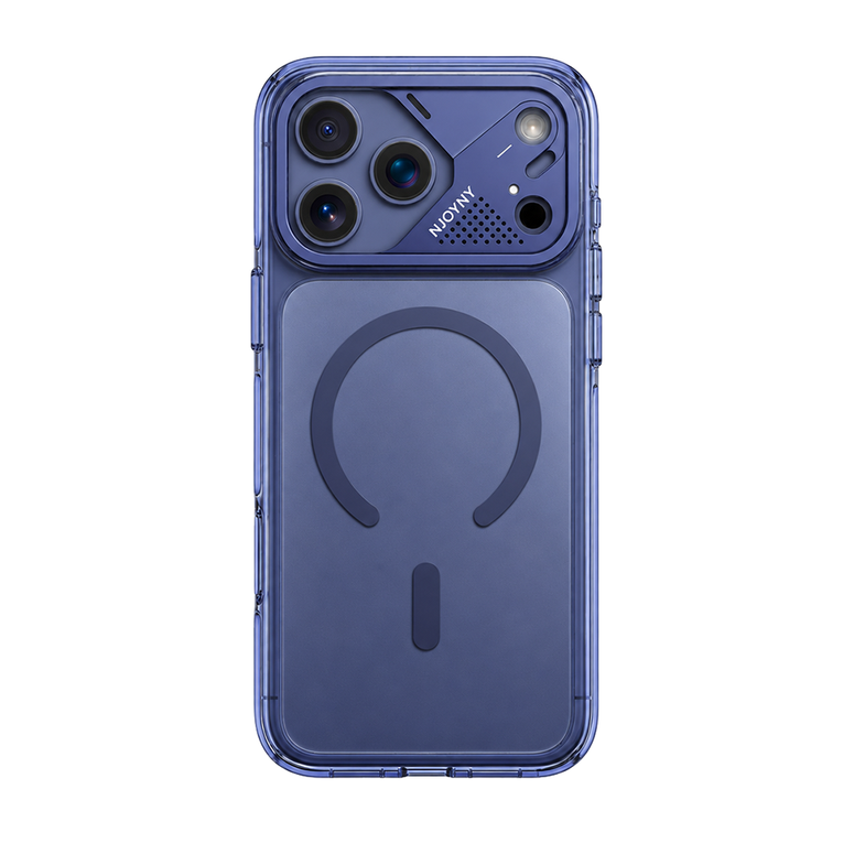 Njoyny Native Armor iPhone 18 Pro MagSafe Kılıf - Mavi 6944629214315