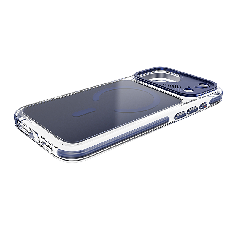Njoyny Native Armor iPhone 18 Pro MagSafe Kılıf - Mavi 6944629214315