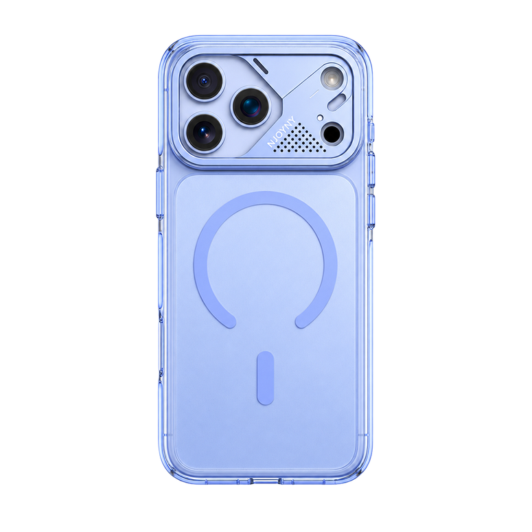 Njoyny Native Armor iPhone 18 Pro MagSafe Kılıf - Buzul Mavi 6944629214353