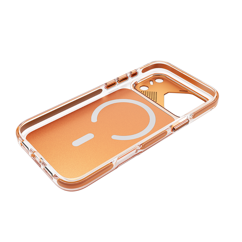 Njoyny Native Armor iPhone 18 Pro MagSafe Kılıf - Turuncu 6944629214391