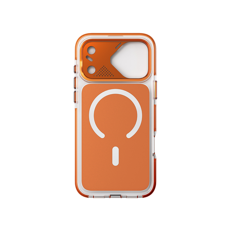 Njoyny Native Armor iPhone 18 Pro MagSafe Kılıf - Turuncu 6944629214391