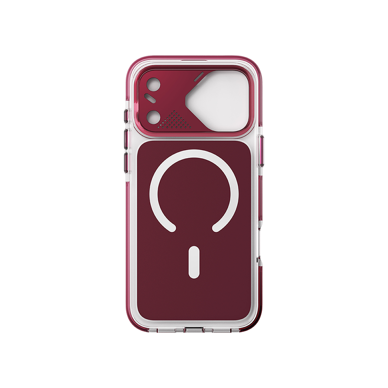 Njoyny Native Armor iPhone 18 Pro MagSafe Kılıf - Bordo 6944629214438