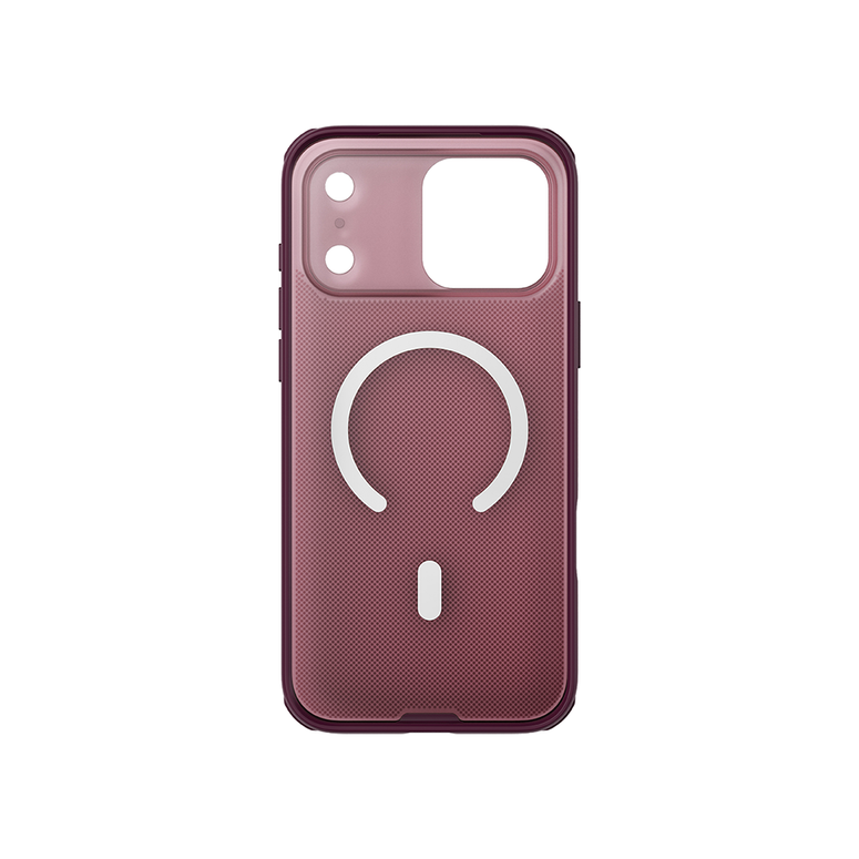 Njoyny Frosted iPhone 18 Pro MagSafe Kılıf - Bordo 6944629214735