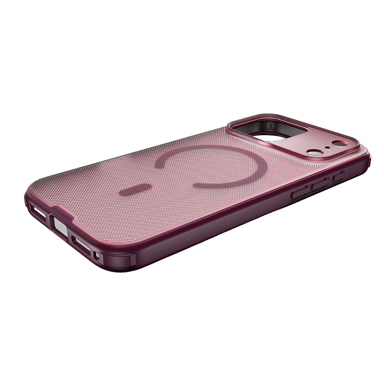 Njoyny Frosted iPhone 18 Pro Max MagSafe Kılıf - Bordo 6944629214759