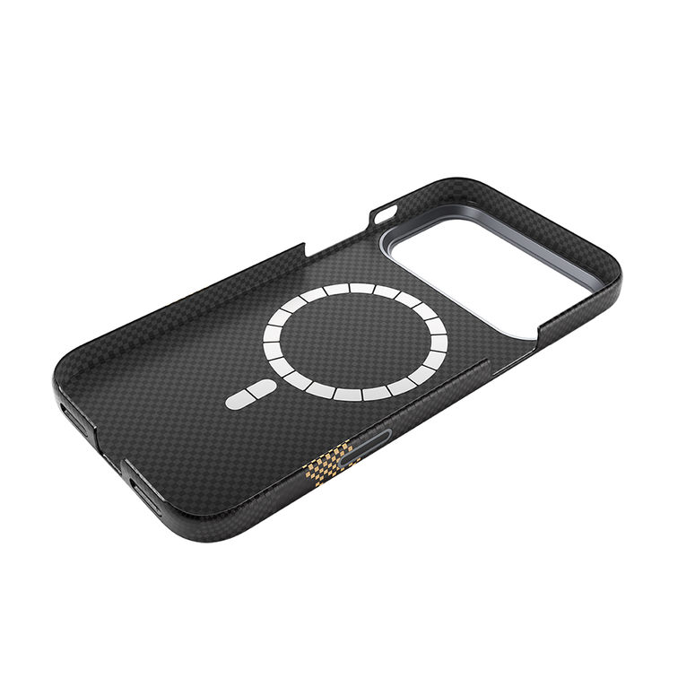 Njoyny AI Kevlar Alpine iPhone 18 Pro Max MagSafe Kılıf - Siyah 6944629214957