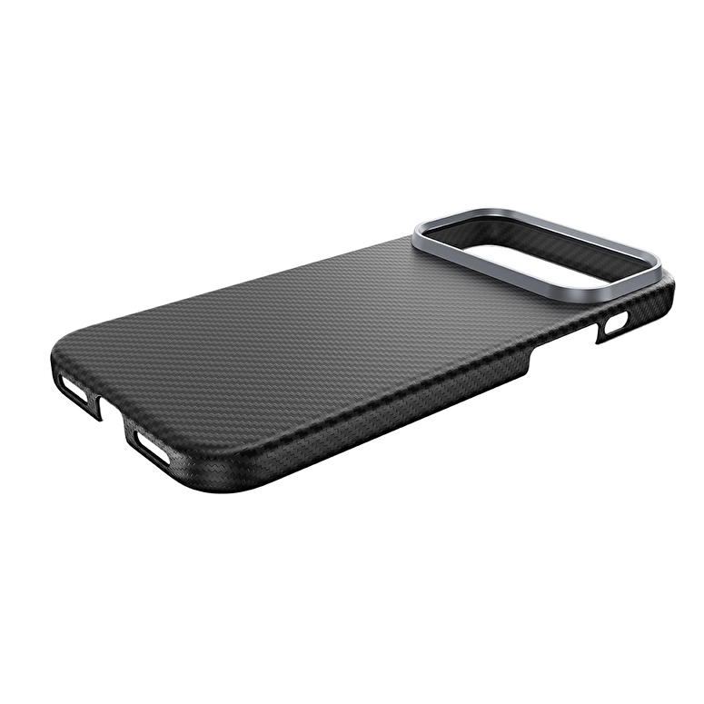 Njoyny AI Kevlar Carbon iPhone 18 Pro Max MagSafe Kılıf - Siyah 6944629214995
