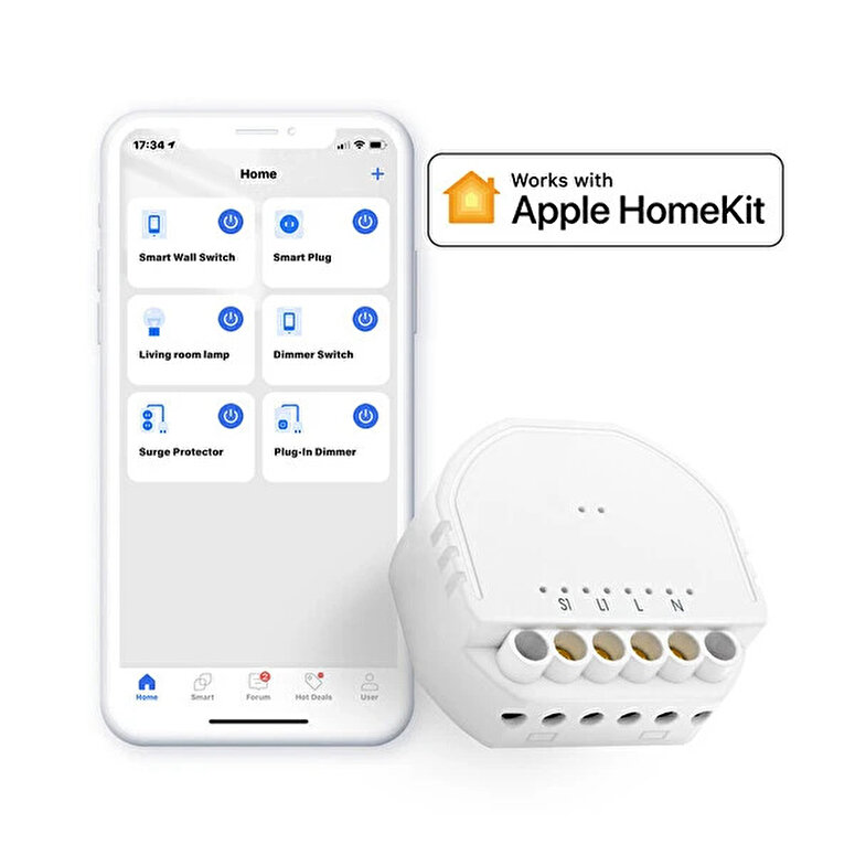 Meross Akıllı Wifi Duvar İçi Anahtar 6973696567888