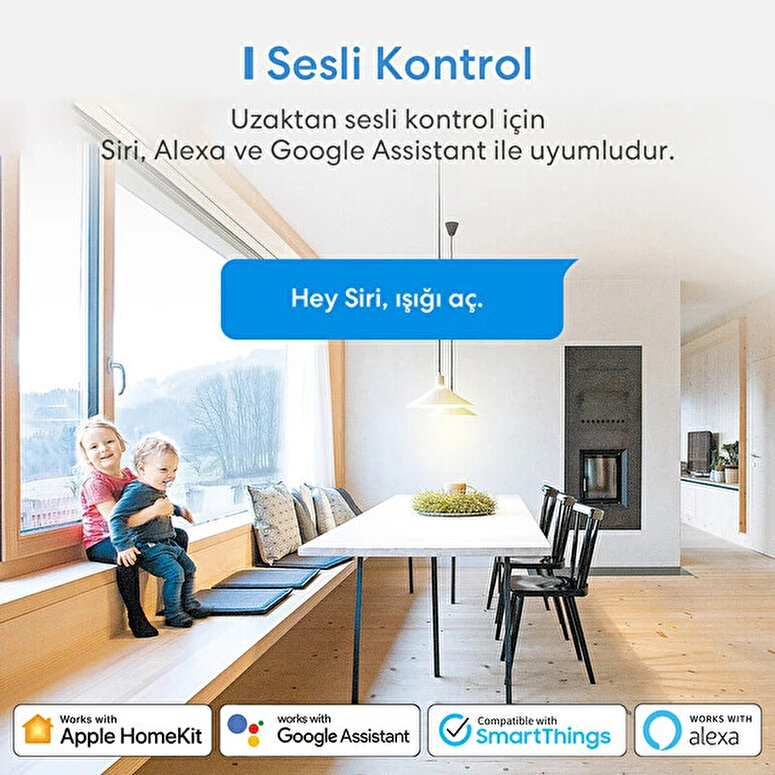 Meross Akıllı Wifi Duvar İçi Anahtar 6973696567888