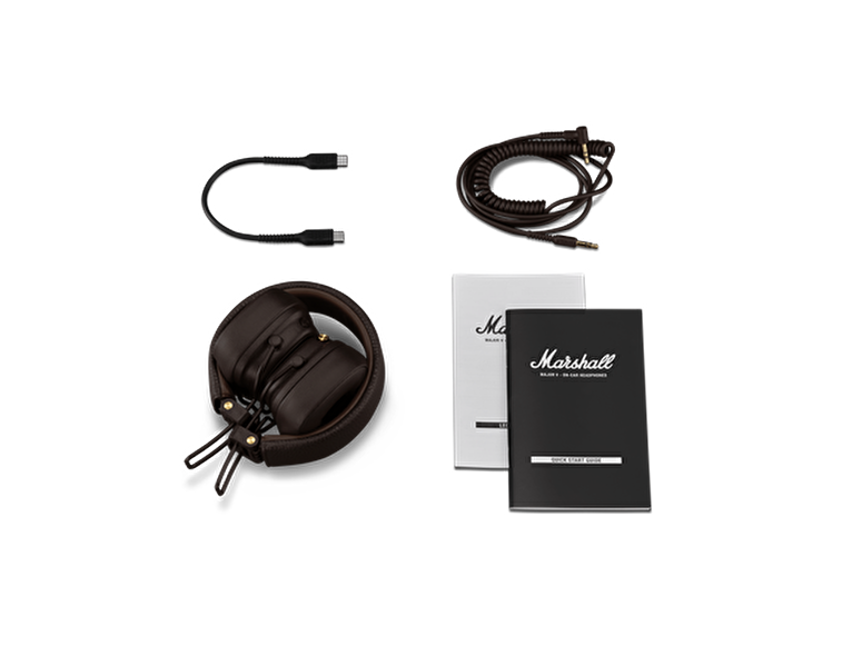 Marshall Major V Bluetooth Kulaküstü Kulaklık, Brown 7340055401128