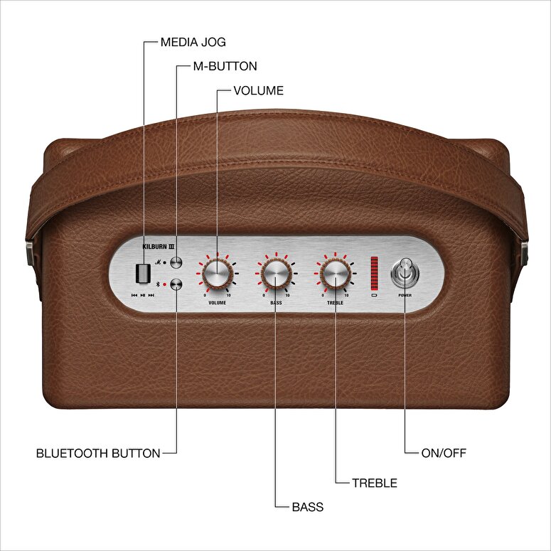 Marshall Kilburn III BT Hoparlör, Brown 7340055406871