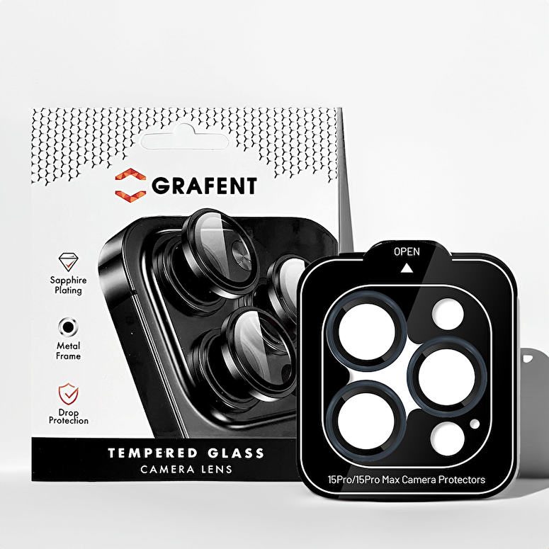 Grafent iPhone 15 Pro / Max Safir Lens - Mavi 7394090000071