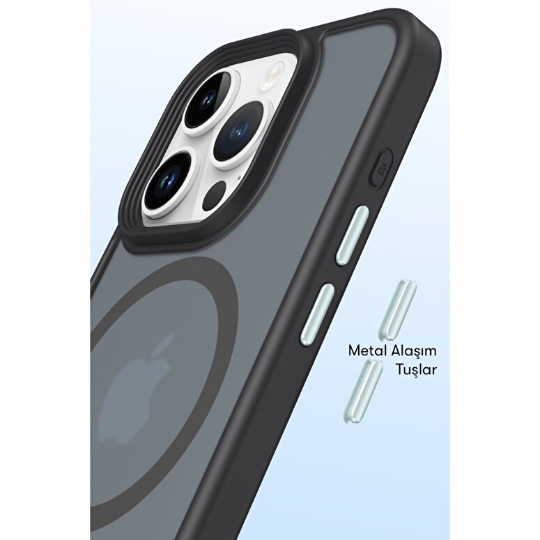 Newface iPhone 15 Magsafe Kılıf Siyah 8683140617974