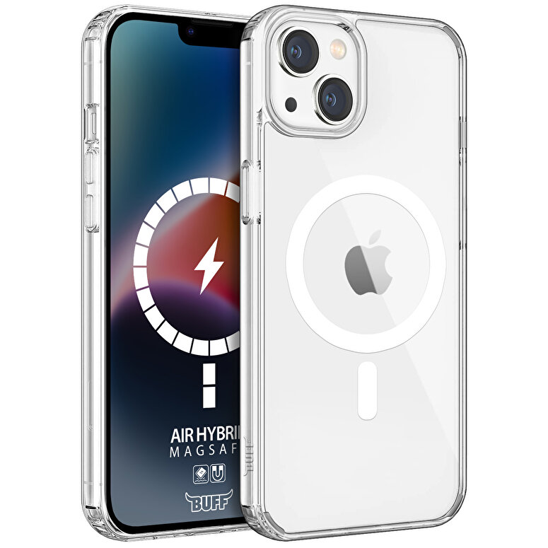 Buff iPhone 14 MagSafe Air Hybrid Kılıf - Şeffaf 8683548211873