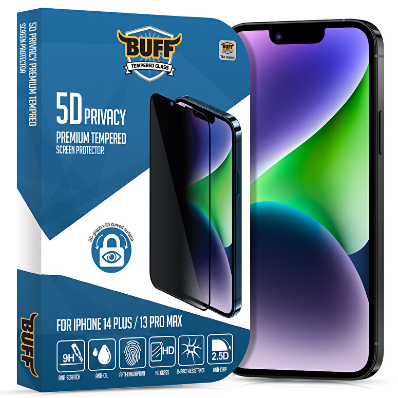 Buff iPhone 14Plus/13ProMax Privacy Ekran Koruyucu 8683548212245