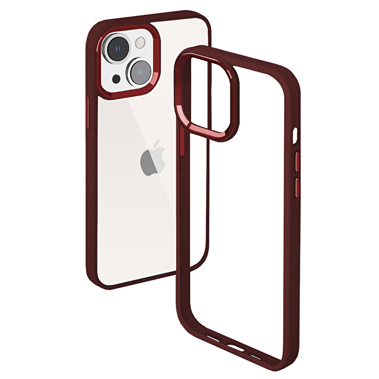 Buff iPhone 14 New Air Bumper Kılıf - Mor 8683548212443