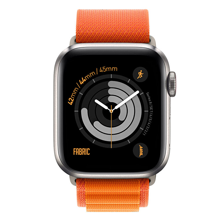 Buff Apple Watch Fabric Band 42/44/45mm- Turuncu 8683548213624