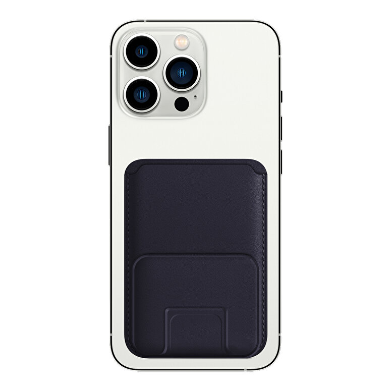 Buff iPhone WalletMag Stand Deri Cüzdan - Mor 8683548216410