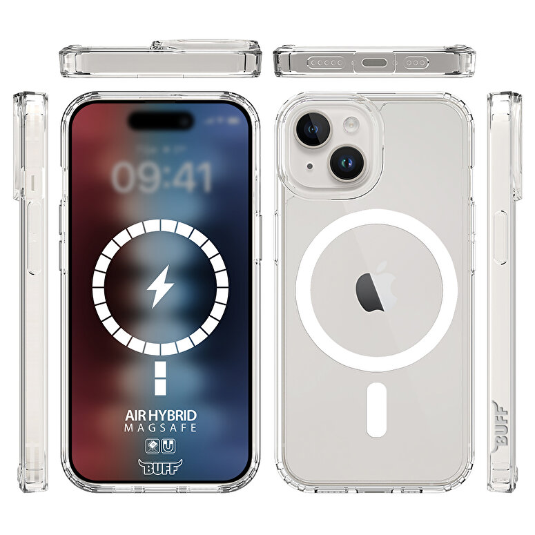Buff iPhone 15 Magsafe Air Hybrid Kılıf 8683548217004