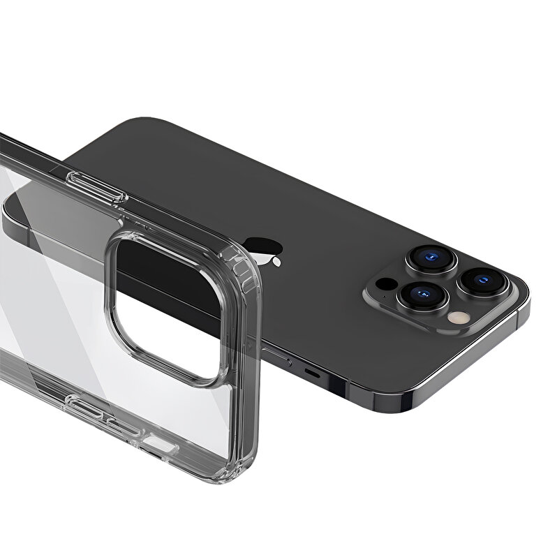 Buff iPhone 15 Pro Max Air Hybrid Kılıf Black 8683548217028
