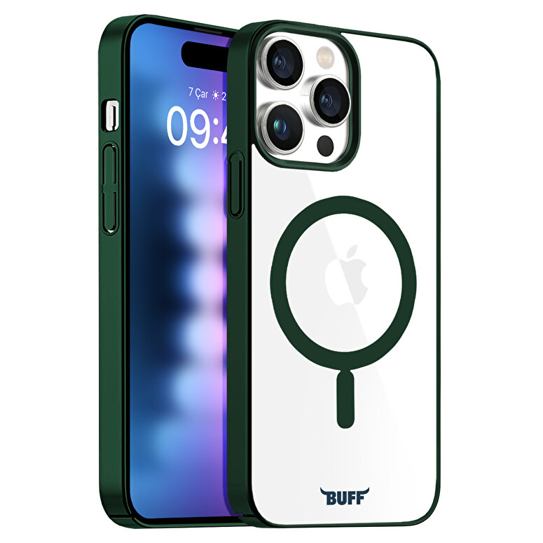 Buff iPhone 15 ProMax MagSafe Slim Fit Kılıf Green 8683548217899